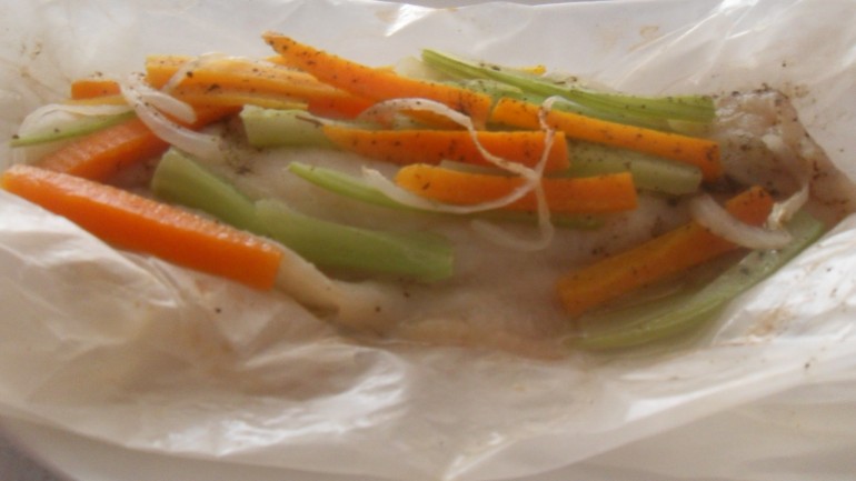 Pescado en Papillote